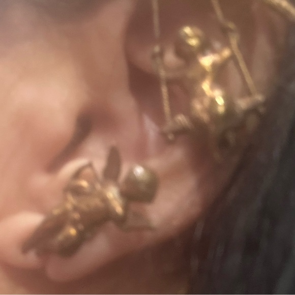 Vintage Antiqued Gold Ear Cover Cuff-Boutique - Picture 6 of 7